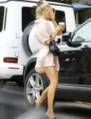 Charlotte McKinney Upskirt, Out in Los Angeles