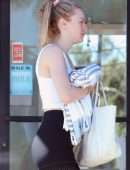 Dakota Fanning Leaving a Gym in Los Angeles