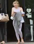 Dakota Fanning Booty, Leaving a Workout in Los Angeles