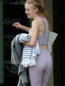 Dakota Fanning Booty, Leaving a Workout in Los Angeles