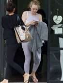 Dakota Fanning Booty, Leaving a Workout in Los Angeles