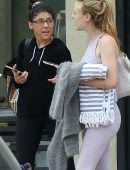 Dakota Fanning Booty, Leaving a Workout in Los Angeles