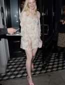 Elle Fanning at Craig's Restaurant in West Hollywood