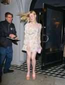 Elle Fanning at Craig's Restaurant in West Hollywood