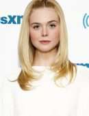 Elle Fanning Visiting SiriusXM Radio in NYC