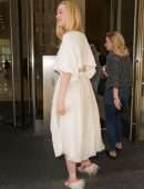 Elle Fanning Visiting SiriusXM Radio in NYC