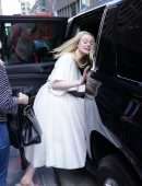 Elle Fanning Visiting SiriusXM Radio in NYC