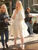 Elle Fanning Visiting SiriusXM Radio in NYC