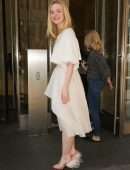 Elle Fanning Visiting SiriusXM Radio in NYC