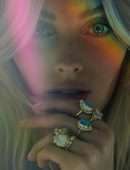 Elsa Hosk in Logan Hollowell Jewelry Photoshoot 2019