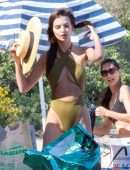 Emily Ratajkowski in Swimsuit on the Beach in Malibu