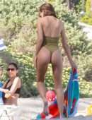 Emily Ratajkowski in Swimsuit on the Beach in Malibu