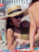 Emily Ratajkowski in Swimsuit on the Beach in Malibu