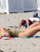 Emily Ratajkowski in Swimsuit on the Beach in Malibu