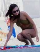 Emily Ratajkowski in Swimsuit on the Beach in Malibu