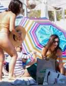 Emily Ratajkowski in Swimsuit on the Beach in Malibu