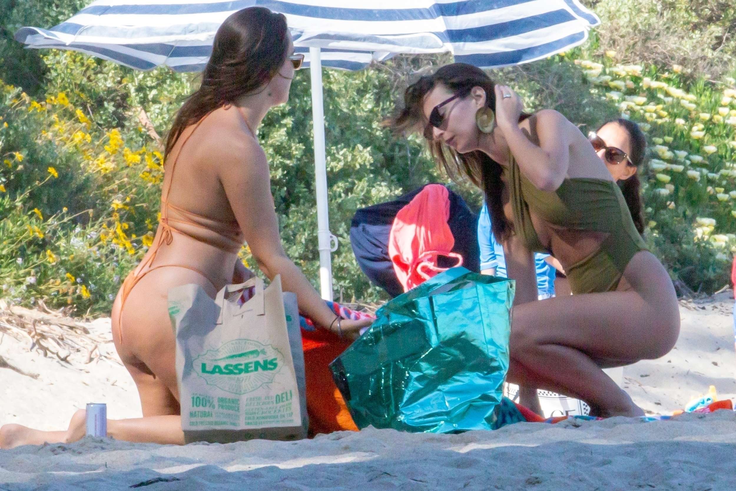 Emily Ratajkowski in Swimsuit on the Beach in Malibu