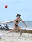 Eugenie Bouchard in Bikini on the Beach in Miami