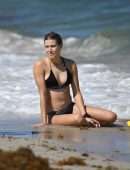 Eugenie Bouchard in Bikini on the Beach in Miami