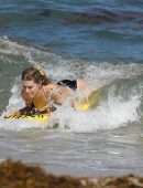 Eugenie Bouchard in Bikini on the Beach in Miami
