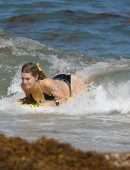 Eugenie Bouchard in Bikini on the Beach in Miami
