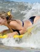 Eugenie Bouchard in Bikini on the Beach in Miami