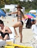 Eugenie Bouchard in Bikini on the Beach in Miami