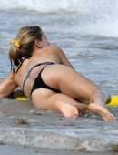 Eugenie Bouchard in Bikini on the Beach in Miami