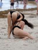 Eugenie Bouchard in Bikini on the Beach in Miami
