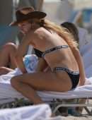 Eugenie Bouchard in Bikini on the Beach in Miami