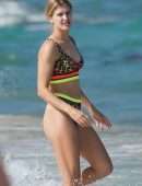 Eugenie Bouchard in Thong bikini at in Miami Beach
