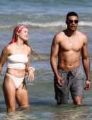 Eugenie Bouchard in Bikini on the Beach in Miami