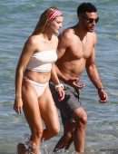 Eugenie Bouchard in Bikini on the Beach in Miami
