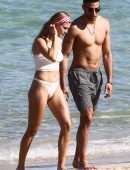 Eugenie Bouchard in Bikini on the Beach in Miami