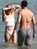 Eugenie Bouchard in Bikini on the Beach in Miami
