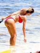 Farrah Abraham Booty in Pink Bikini at the Beach in Tulum, Mexico