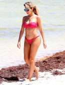Farrah Abraham Booty in Pink Bikini at the Beach in Tulum, Mexico