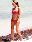 Farrah Abraham Booty in Pink Bikini at the Beach in Tulum, Mexico