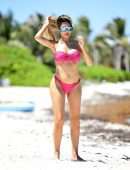 Farrah Abraham Ride a Bicycle on Beach in Tulum, Mexico