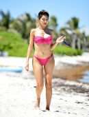 Farrah Abraham Ride a Bicycle on Beach in Tulum, Mexico