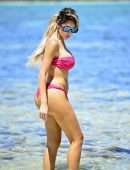 Farrah Abraham Ride a Bicycle on Beach in Tulum, Mexico