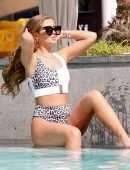 Georgia Steel at a Pool On Vacation in Dubai