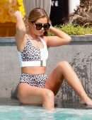 Georgia Steel at a Pool On Vacation in Dubai