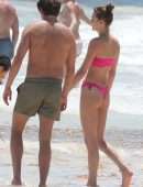 Grace Elizabeth in Bikini at the Beach in Tulum
