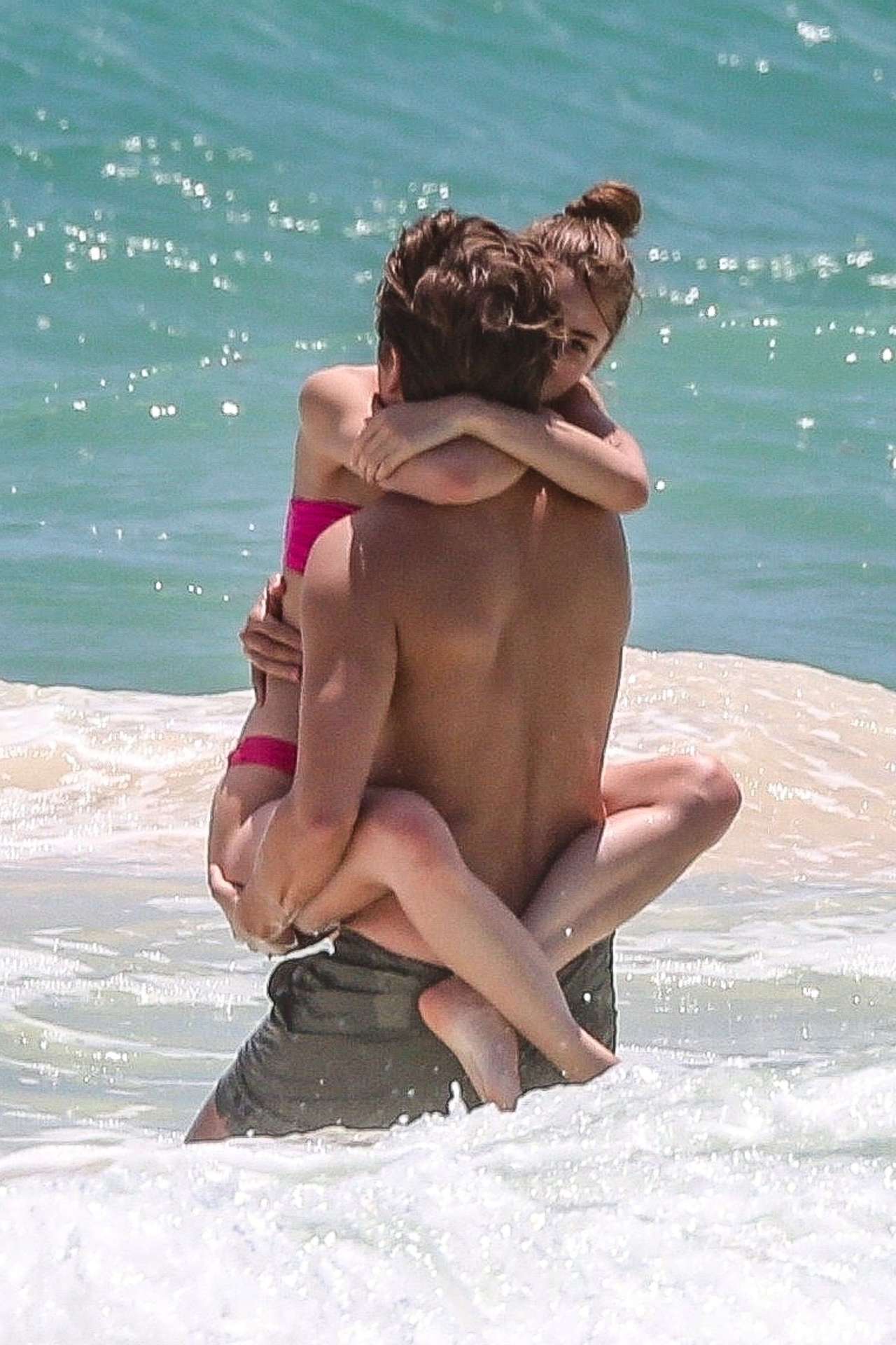 Grace Elizabeth in Bikini at the Beach in Tulum