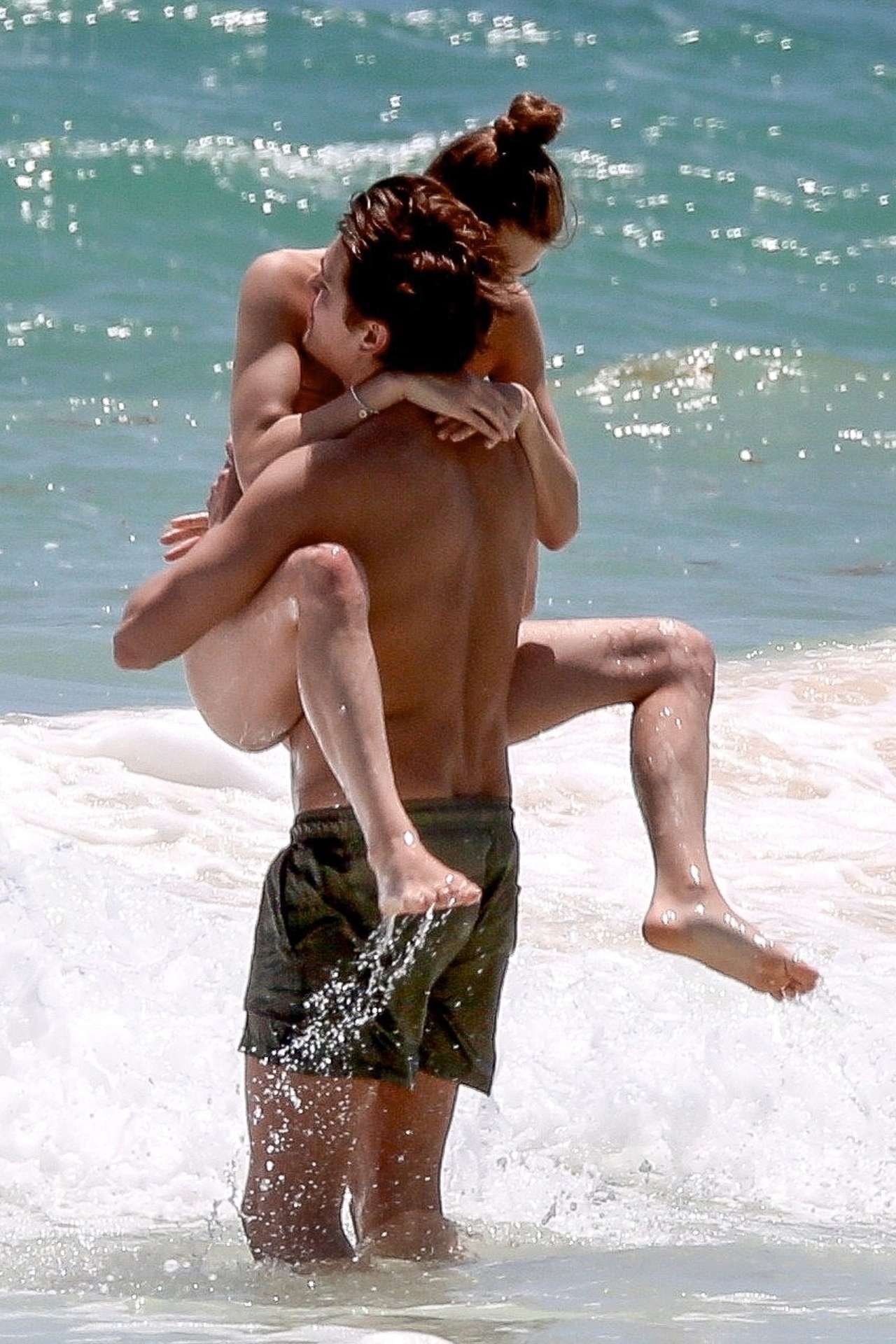Grace Elizabeth in Bikini at the Beach in Tulum