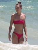 Grace Elizabeth in Bikini at the Beach in Tulum