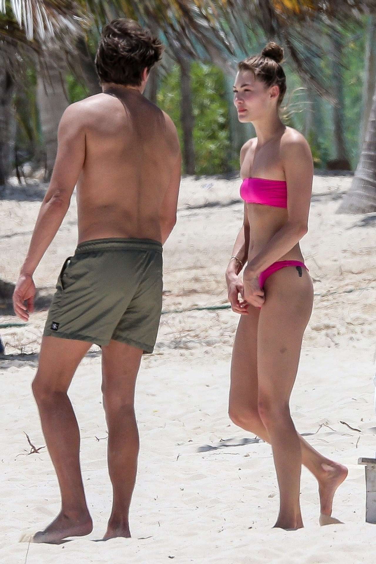 Grace Elizabeth in Bikini at the Beach in Tulum