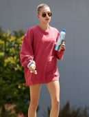 Hailey Baldwin Out After Pilates Class in Los Angeles