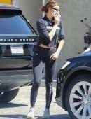 Irina Shayk Wraps up a Gym Session in Beverly Hills